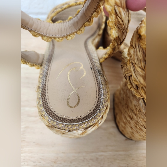 Sam edelman Iliana Heeled Sandals Womens 9 Espadrille Ankle Strap Platform Shoes - Picture 7 of 11